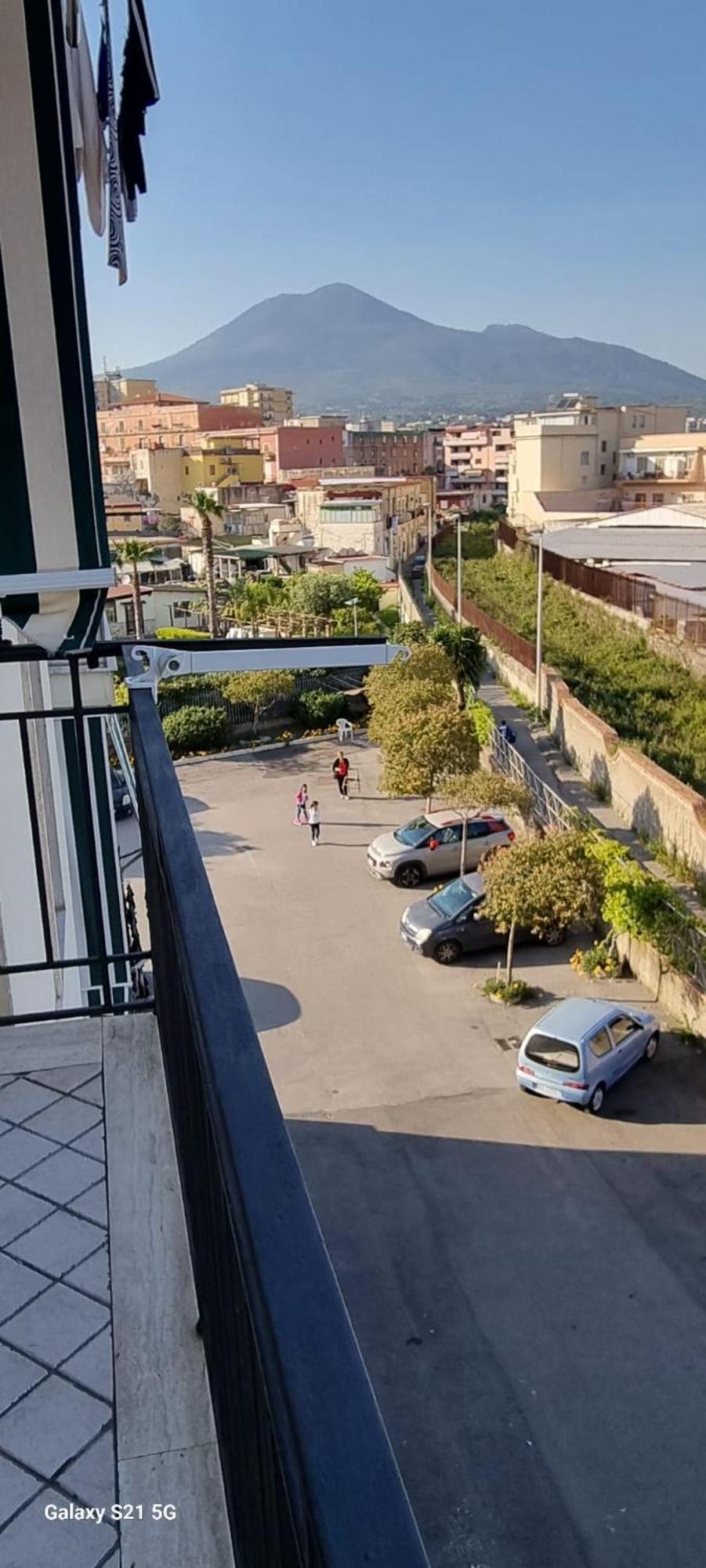La Casa Di Poppea-view Of Vesuvius *